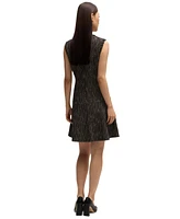 Boss by Hugo Women's Boucle Tape-Trim Dress