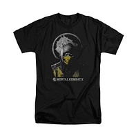 Mortal Kombat X Men's Scorpion Bust Short Sleeve Adult Tee / T-Shirt
