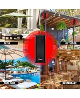 5 Core Outdoor Speakers Stereo In Wall 100W Peak Passive Patio Home Wired Waterproof Audio System