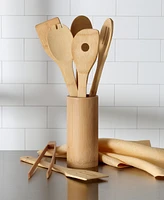 Arch Studio 7-Piece Bamboo Utensil Set & Holder, Exclusively at Macy's