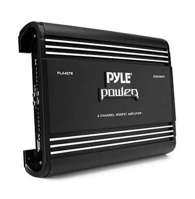 Pyle 4-Channel Bridgeable Mosfet Car Amplifier, 2000 Watts