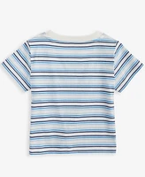 First Impressions Baby Boys Explorer Graphic Striped T-Shirt, Exclusively at Macy's