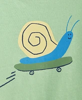 First Impressions Baby Boys Skate Snail Graphic Cotton T-Shirt, Exclusively at Macy's