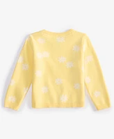 First Impressions Baby Sunflowers Cotton Sweater, Exclusively at Macy's