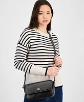 Giani Bernini Pebble East West Small Flap Crossbody, Exclusively at Macy's