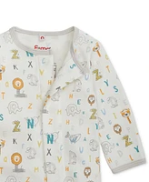 Easy = Magnetic Close Baby Cotton Footed Coverall