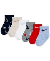 Nike Baby and Toddler Swooshfetti Ankle Socks, Pack of 6