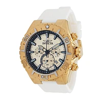 Invicta Men's 37636 Aviator Quartz Chronograph Gold Dial Watch