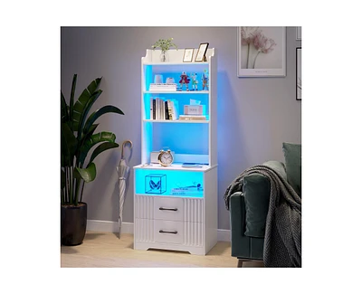 Vlsrka Vanity Makeup Desk with Mirror and Lights