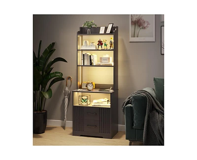 Vlsrka Vanity Makeup Desk with Mirror and Lights