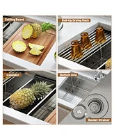 Casainc Undermount Kitchen Sink with Accessories