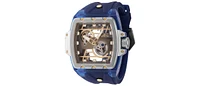 Invicta Men's Anatomic Automatic 2 Hand Gunmetal, Dark Blue, Gold