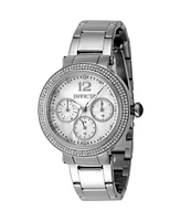 Invicta Women's 48114 Bolt Quartz Chronograph Silver Dial Watch