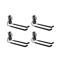 Rubbermaid FastTrack Wall Mounted Garage Storage Utility Multi Hook (4 Pack)