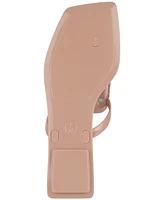 Jeffrey Campbell Linques-j Embellished T-Strap Flat Jelly Sandals