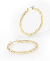 Robert Lee Morris Soho Textured Hoop Earrings