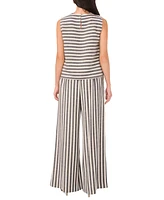 Vince Camuto Women's Striped Sleeveless Round-Neck Top