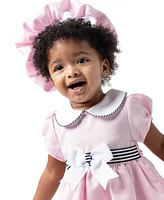 Rare Editions Baby Girl Sailor Dress with Matching Hat, 2-Piece Set