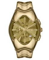 Diesel Men's Mercurial Quartz Chronograph Gold Stainless Steel Watch, 45mm