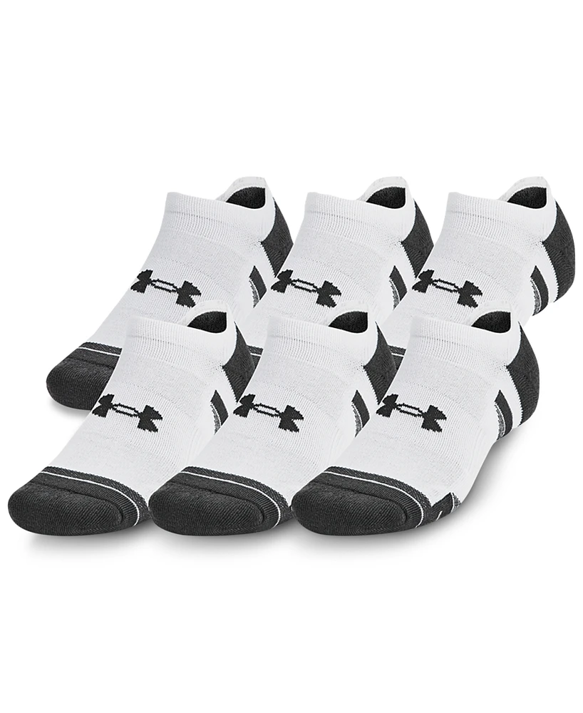 Under Armour Men's Performance Tech No Show Socks - 6-pack