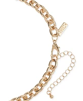 I.n.c. International Concepts Gold-Tone Sculptural Disc Statement Necklace, 17-1/2" + 3" extender, Exclusively at Macy's