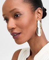 I.n.c. International Concepts Gold-Tone Sculptural Disc Drop Earrings, Exclusively at Macy's