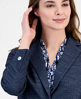 Anne Klein Women's One-Button Notched-Collar Jacket