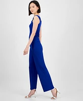Anne Klein Petite Pull-On High-Rise Wide-Leg Pants