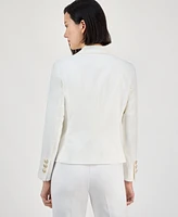 Anne Klein Women's Notched-Collar Open-Front Jacket