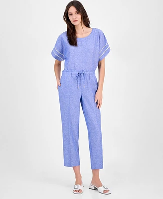 Anne Klein Women's Drawstring-Waist Ankle Pants