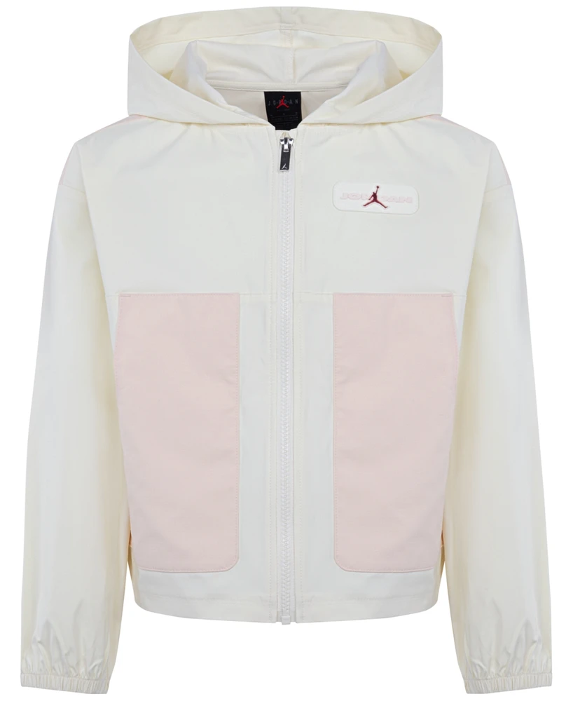 Jordan Big Girls Crafted Utility Woven Full-Zip Jacket