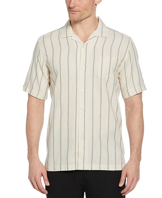 Cubavera Men's Space-Dyed Dobby Stripe Shirt