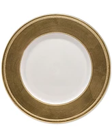 American Atelier Leaf Rim/White Charger Plates, Set of 12