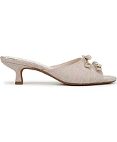 Sam and Libby Women's Odina Bow Kitten Heel Dress Sandals