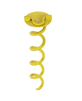 12-Inch Heavy-Duty Spiral Screw Ground Anchor - For Securing Tent, Dog Stake, or Canopy - Yellow