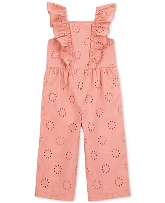 Carter's Toddler Girls Cotton Eyelet Flutter Jumpsuit