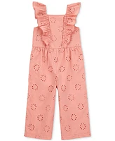 Carter's Toddler Girls Cotton Eyelet Flutter Jumpsuit