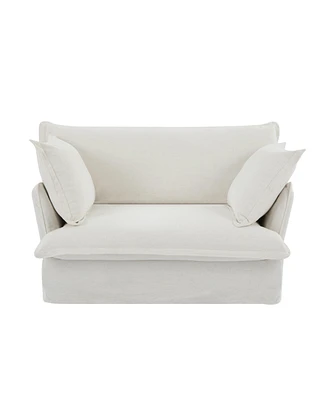 Modern Loveseat, Comfy Cloud Couch Sofa, Modern Luxury Two-Seater with Pillows for Living Room, Bedroom, Apartment