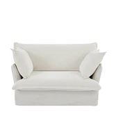 Boyel Living Modern Loveseat, Comfy Cloud Couch Sofa, Luxury Two-Seater with Pillows for Room, Bedroom, Apartment