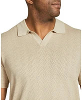 Johnny Bigg Big & Tall Rowan Textured Knit Polo