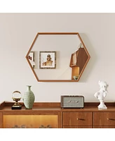 Vlsrka Solid Wood Wall Mirror
