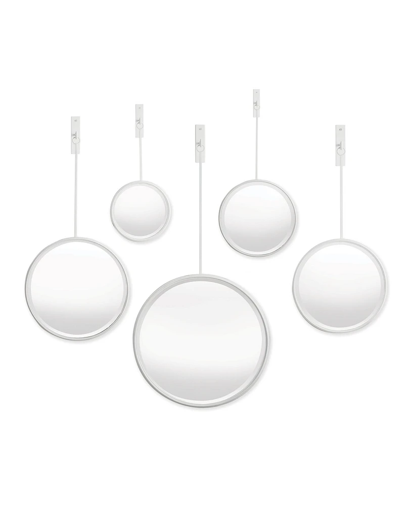 Maison Noir Pendulum Mirrors, Set Of 5