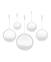 Maison Noir Pendulum Mirrors, Set Of 5