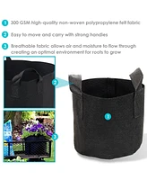 Pack of -Gallon Garden Grow Bags for Vegetables