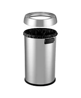 gaomon Open Top Trash Can 65L / 17Gal Commercial Grade Heavy Duty Brushed Stainless Steel