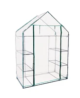 Deluxe Portable Walk-In Greenhouse with 4 Shelves
