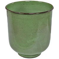 Vivian 11" Metal Outdoor Plant Pot Set with Drainage Holes and Rubber Plugs