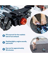 Sunnydaze Decor Stupendous Stunts Kids Remote Control Car - Rc Car with Lights, Sounds, Steam for Ages 6+ - 360-Degree Rotation