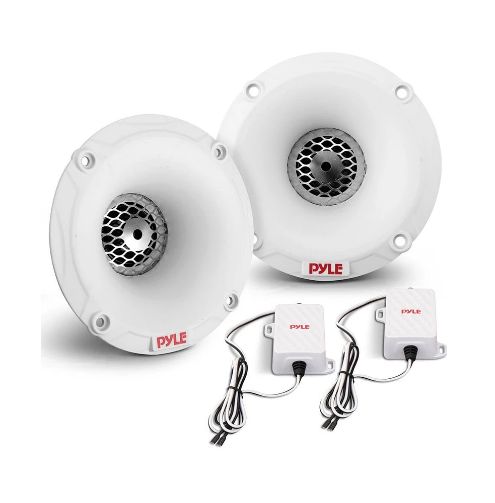 Pyle Marine Tweeter Speaker System, 120W, 4 Ohm, Black