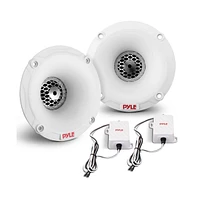 Pyle Marine Tweeter Speaker System, 120W, 4 Ohm, Black